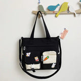 GETADME New Designer School Handbag Messeng Bag For Youth Teen Girls Tote Shoulder Bag Large Capacity Nylon Women Crossbody Bag Satchels