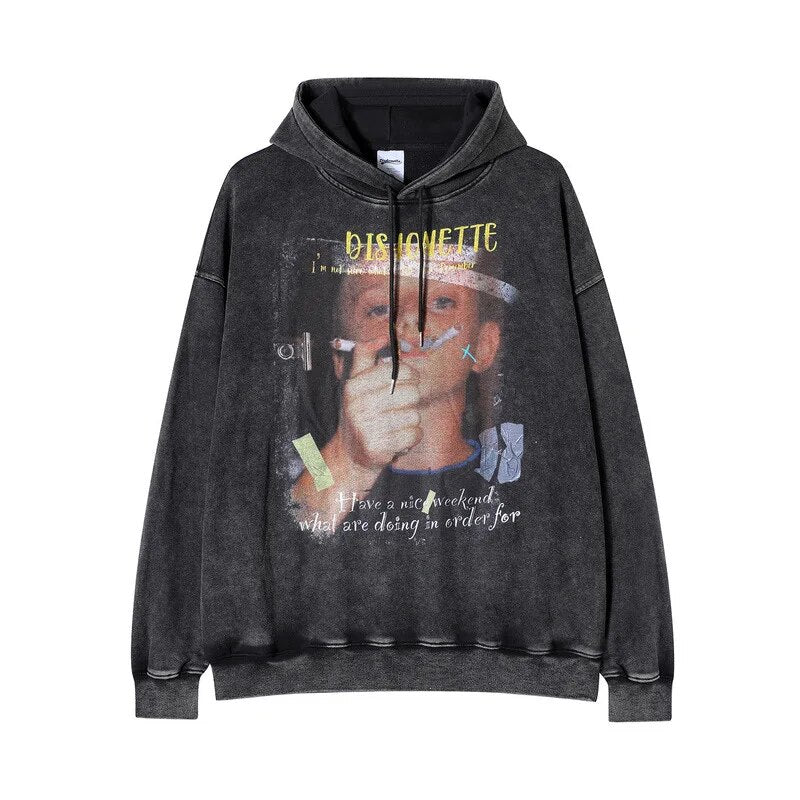 Getadme Y2K Hoodies Tops Streetswear Women Fall Clothes Sexy T Shirts Casual Blouses Fashion Sweatshirts Hooded Baggy Tops