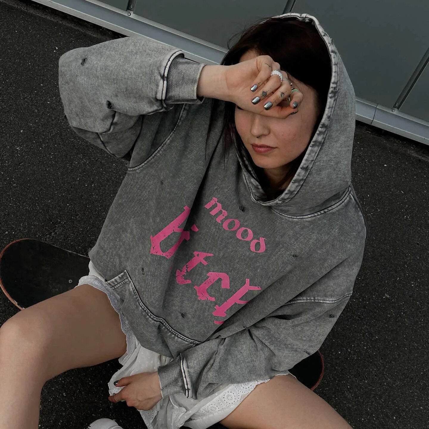 Getadme Y2K Hoodies Tops Streetswear Women Fall Clothes Sexy T Shirts Casual Blouses Fashion Sweatshirts Hooded Baggy Tops