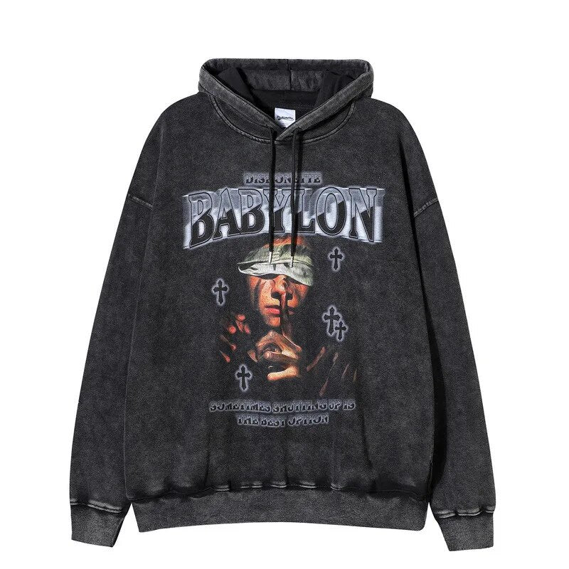 Getadme Y2K Hoodies Tops Streetswear Women Fall Clothes Sexy T Shirts Casual Blouses Fashion Sweatshirts Hooded Baggy Tops