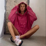 Getadme Y2K Hoodies Tops Streetswear Women Fall Clothes Sexy T Shirts Casual Blouses Fashion Sweatshirts Hooded Baggy Tops