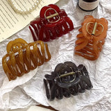 GETADME New Design Top Grade Pumpkin Hair Claw Clip For Women Sweet Hair Ornament Back Long Hair Hold Headband Hairpin Hair Accessories