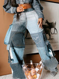 Women High Waist Wide Leg Pants Shiny Fuchsia Straight Pants Long Palazzo Casual Trendy Trousers Autumn Winter New