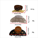 GETADME Creative Funny Acetate Sunflower Star Snail Hair Clip Claw For Women Medieval Sun Female Shark Hairpin Hair Accessories Tool