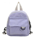 GETADME Mini Backpack ins super popular cute commuting makeup bag corduroy texture student versatile backpack