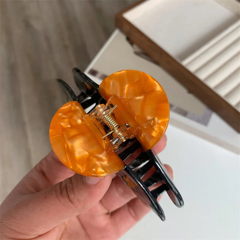 GETADME Creative Funny Acetate Sunflower Star Snail Hair Clip Claw For Women Medieval Sun Female Shark Hairpin Hair Accessories Tool