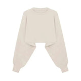 Winter Women Warm Knitted Sweater 2 Pieces Set Women Solid Color Long Sleeve Pullovers Sweater & Knitted Skirts 2PCS Suits