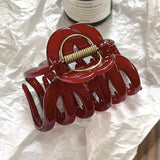 GETADME New Design Top Grade Pumpkin Hair Claw Clip For Women Sweet Hair Ornament Back Long Hair Hold Headband Hairpin Hair Accessories