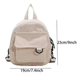 GETADME Mini Backpack ins super popular cute commuting makeup bag corduroy texture student versatile backpack