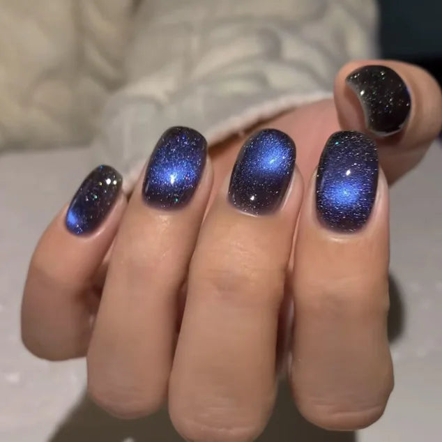 GETADME 24Pcs Nude White French Fake Nail Short Square Nail Tips Fashion Wearable False Nails with Glue Simple Full Cover Press on Nails