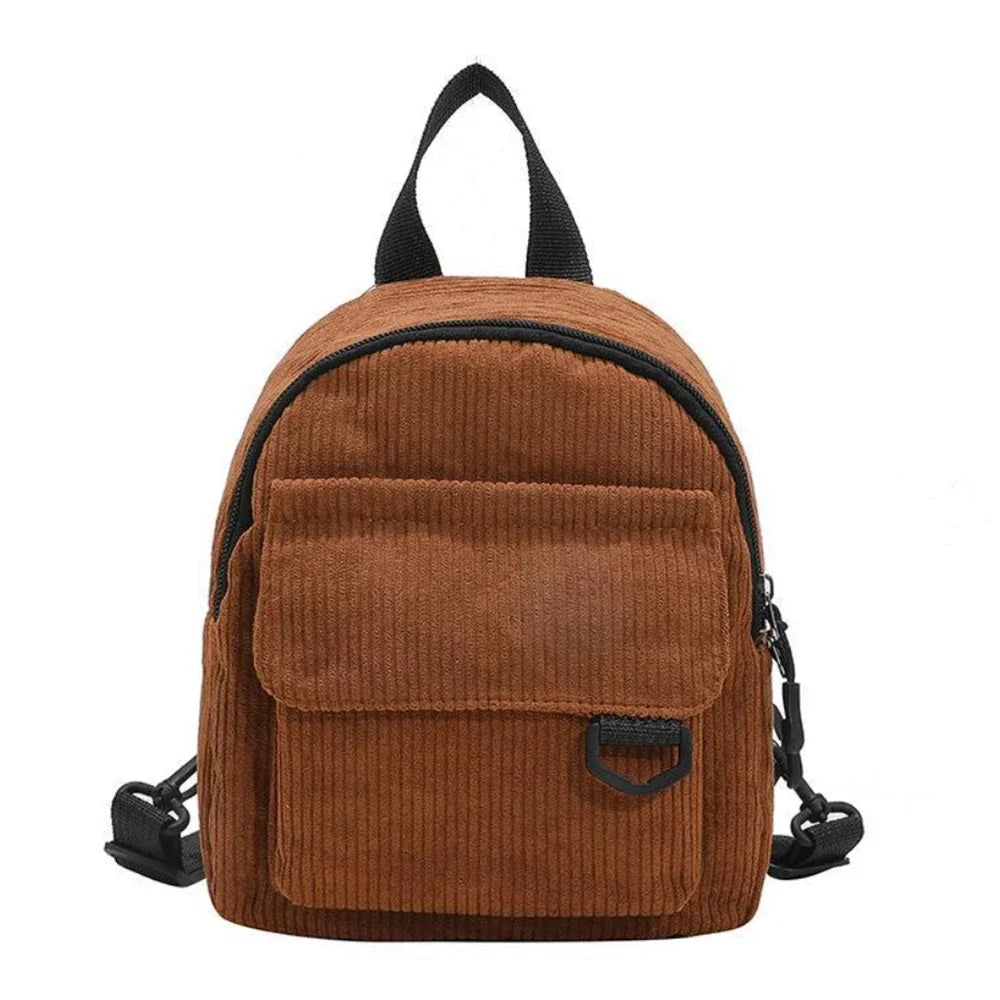 GETADME Mini Backpack ins super popular cute commuting makeup bag corduroy texture student versatile backpack