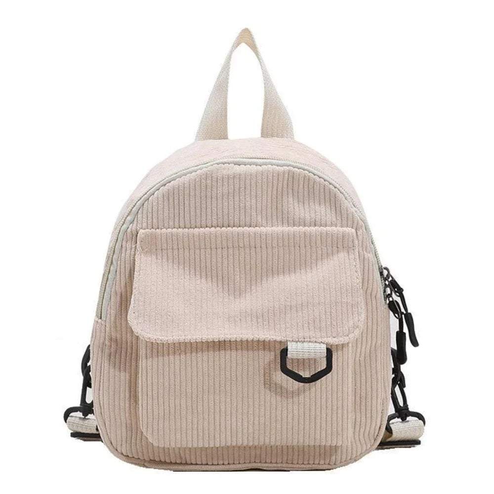 GETADME Mini Backpack ins super popular cute commuting makeup bag corduroy texture student versatile backpack