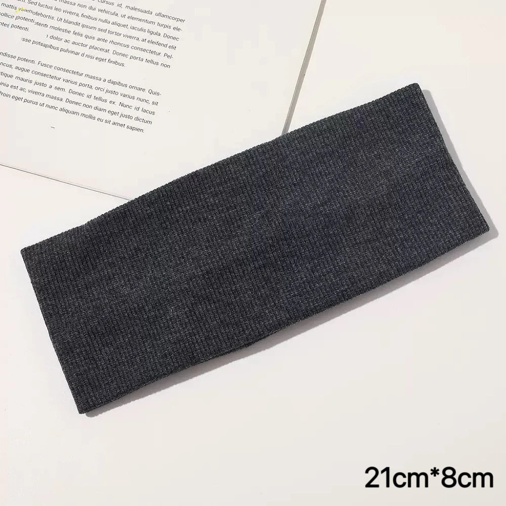 GETADME 1 Pcs Black Headbands for Women No Slip Soft Hair Accessories Stars Head Wraps for Women Yoga Workout