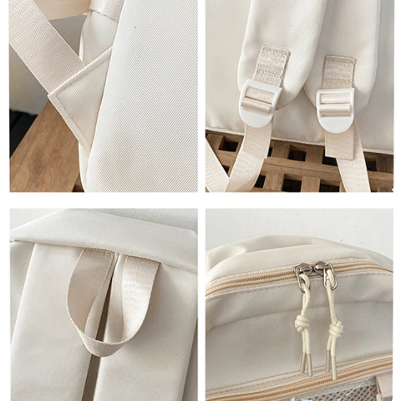 GETADME Japanese Style Transparent Ita Bag for Girls Comic Cons Large Capacity Women Backpack Fashion School Bags for College Student JK