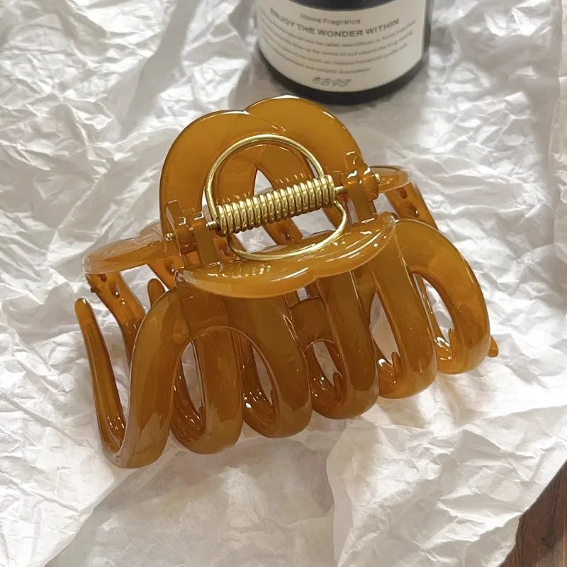 GETADME New Design Top Grade Pumpkin Hair Claw Clip For Women Sweet Hair Ornament Back Long Hair Hold Headband Hairpin Hair Accessories