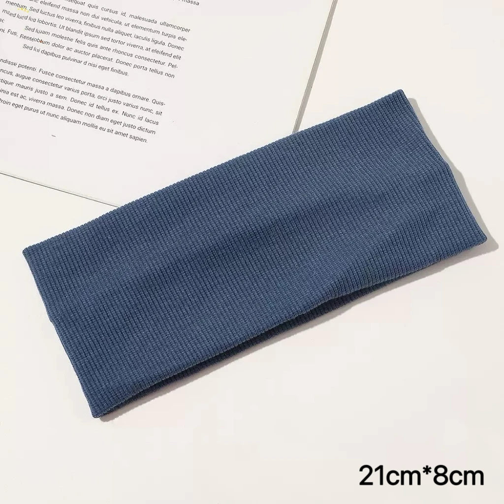 GETADME 1 Pcs Black Headbands for Women No Slip Soft Hair Accessories Stars Head Wraps for Women Yoga Workout