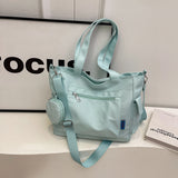 GETADME Two-piece set with multi-pocket design for ladies tote bag, college student commuter bag is suitable for work/commute/shopping