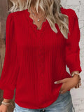 GETADME Women White Striped Women's Blouses Fashion Solid V-neck Casual Long Sleeve Tops Elegant Office Ladies Shirts Female Slim Blusas
