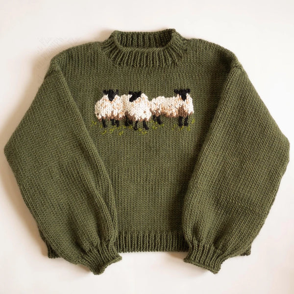 Getadme-Autumn Vintage Cardigan Sweater Blue Long Sleeve Sweater Coat V-neck Casual Knitted Jumpers Womens Korean Style Clothes main image 0