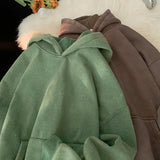 Getadme  Extfine Vintage Acid Washed Men Oversized Hoodies Streetwear Man Casual Hooded Pullovers  Harajuku Male Sweatshirts Clothing