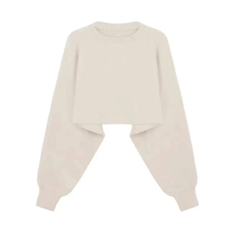 Winter Women Warm Knitted Sweater 2 Pieces Set Women Solid Color Long Sleeve Pullovers Sweater & Knitted Skirts 2PCS Suits