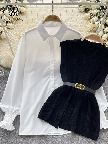 GETADME Chic Thick Warm Lapel Lace-up Pockets Loose Woolen Coat 2025 Autumn Winter New Korean Female Long Oversize Casual Women Clothes