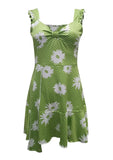 GETADME-2025 Cross border New European and American Summer Printed Strap Dress Flower Dress Strap Dress Women