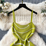 여성 니트 쉬스 선드레스 민소매 핫스윗 프린트 백리스 슬림 드레스 패션 신축성 비치 롱 드레스 