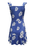 GETADME-2025 Cross border New European and American Summer Printed Strap Dress Flower Dress Strap Dress Women