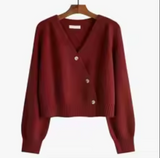 Getadme Spring Autumn Suit Women's New French Sweater Midi Skirts Outfits Knit Cardigan Knitwear High Waist Slim Skirts Two Piece Set