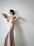 Getadme 2025 Summer New Chiffon Elegant 2 Piece Dress Set Woman Party French Style Strap Midi Dress Beach Casual Retro Dress Female