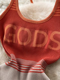 Robe moulante dos nu à blocs de couleurs pour femme GETADME-2025, sexy et tendance, idéale pour le printemps et l'été. Robe courte d'été.