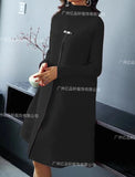 GETADME 2025 Autumn Winter Spring New Fashion Casual Temperament Style Long Sleeved Round Neck Dress Dresses for Women Elegant