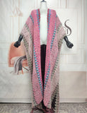 GETADME 2025 Winter Rich Women African Fashion Sweater Cardigans Fringe Poncho Oversize Fashion Lady Loose Long For Outfits Clothing
