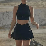 GETADME 2025 1/2Pcs Pocket Workout Yoga Sets Women Gym Sports Bra High Waist Fitness Shorts Gym Leggings Tennis Skirt Active Wear Suits