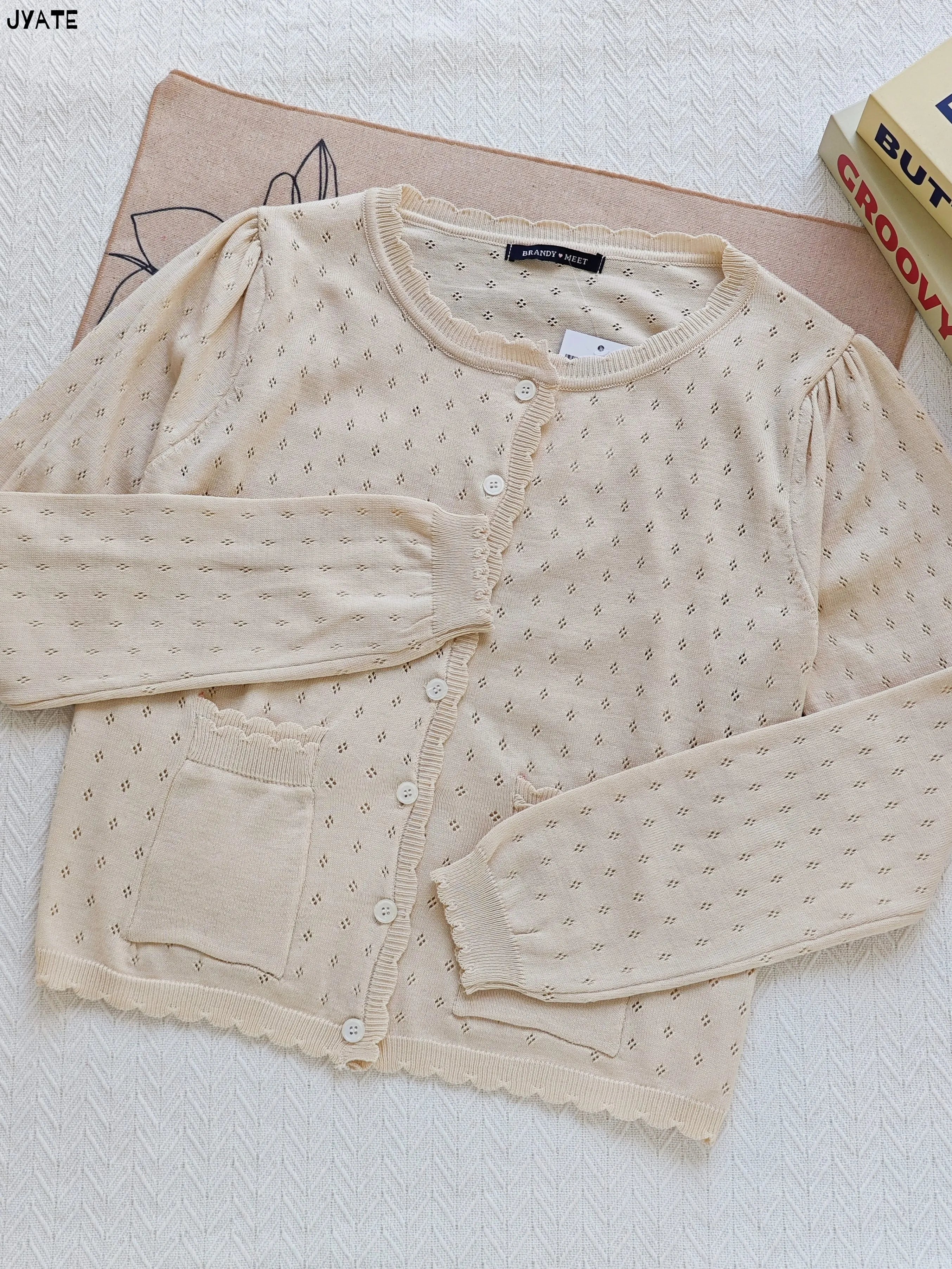 Getadme 2025 Autumn Winter New Vintage Red Women Sweater Solid Color Slim Simple Knit Cardigan Single Breasted Casual Coat Sweet Jacket