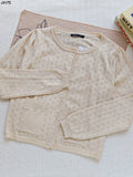 Getadme 2025 Autumn Winter New Vintage Red Women Sweater Solid Color Slim Simple Knit Cardigan Single Breasted Casual Coat Sweet Jacket