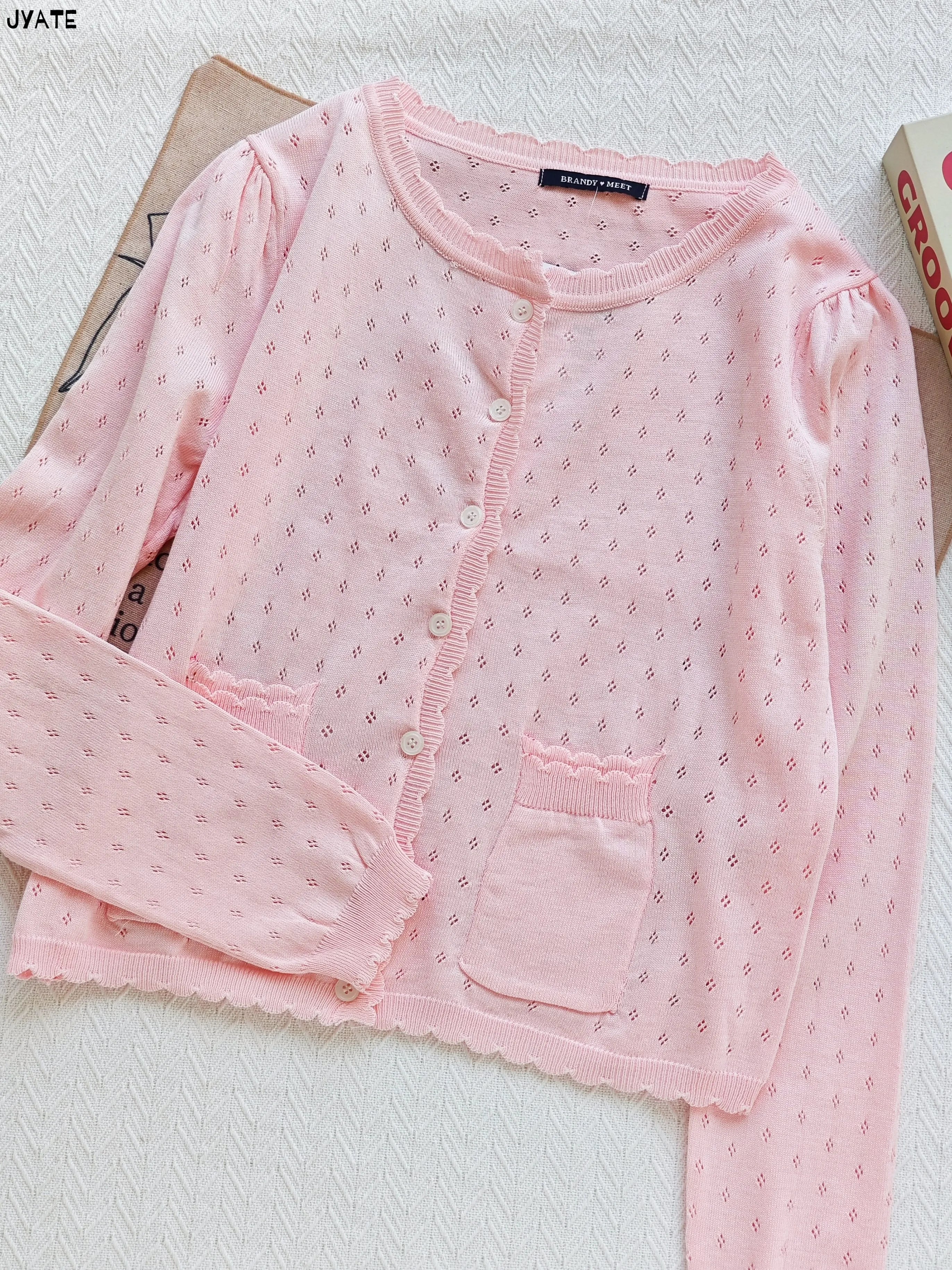 Getadme 2025 Autumn Winter New Vintage Red Women Sweater Solid Color Slim Simple Knit Cardigan Single Breasted Casual Coat Sweet Jacket