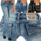 GETADME 2025 Fall New Women High Waist Boot Cut Jeans Fashion Slim Denim Flared Pants Street Casual Trousers