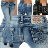 GETADME 2025 Fall New Women High Waist Boot Cut Jeans Fashion Slim Denim Flared Pants Street Casual Trousers