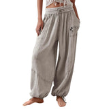 GETADME 2025 New Fashion Sport Pants Women's Fitness Trousers Summer Thin Loose Quick-Drying Stretchy sweatpants Running Training Pants