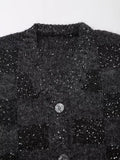 GETADME 2025 sweater jacket for women autumn and winter lazy style thickened knitted cardigan outer wear small Chanel style top