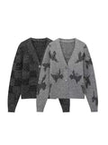 GETADME 2025 sweater jacket for women autumn and winter lazy style thickened knitted cardigan outer wear small Chanel style top