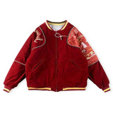 GETADME 24ss Kapital Black Jackets Streetwear Embroidery Men Women 1:1 Best Quality Oversized Velvet Flight Jacket