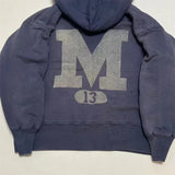 GETADME 24ss Washed Purple M13 SAINT MICHAEL Hoodies Men Women 1:1 Top Quality Damaged Oversized Sweatshirt