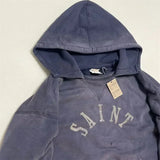 GETADME 24ss Washed Purple M13 SAINT MICHAEL Hoodies Men Women 1:1 Top Quality Damaged Oversized Sweatshirt