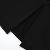 여성 섹시 미니 드레스 솔리드 신상품 봄 패션 긴팔 레이스업 스플릿 바디콘 드레스 레이디 우아한 니트 드레스 의류