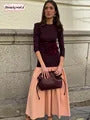 Women Sexy Chiffon Green Ruffles Split Dress V-neck Long Sleeve A Line Mini Dresses 2025 Female Holiday Beach Vacation Vestidos