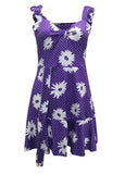 GETADME-2025 Cross border New European and American Summer Printed Strap Dress Flower Dress Strap Dress Women