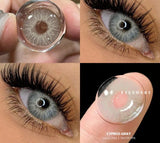 GETADME -Lente de Contato Natural Colorida para Olhos, Pupilas Cinzentas, Contatos Olhos Azuis, Maquiagem Beleza Anual, Contatos Olhos Verdes, 2Pcs